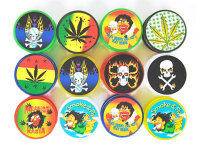 Grinder "Hanf-Raster-Skull" Design2,...