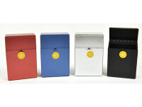 Zigarettenboxen "Bunt-Gebürstet",...